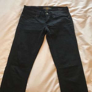 Black Lucky Brand Cate Stacked Skinny Jean